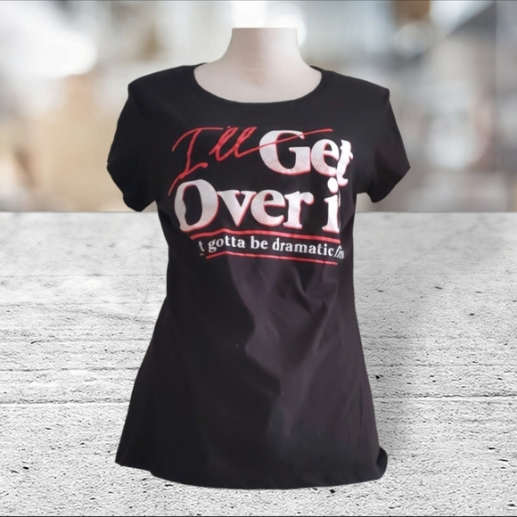 T-shirt dramatic saying size XXL juniors - Picture 2 of 8